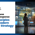 TelNet Agency graphic showing a person viewing multiple digital screens and global data displays, with the text “How to Fuse Direct-Response TV Principles with Modern Digital Strategy.”