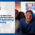 TelNet Agency graphic showing a group of people watching and reacting to a TV commercial, with the text “Seven Ways to Make Your TV Commercial Work Harder Without Spending More Money.”