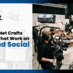 Marketing team planning a cross-channel campaign with TV commercials, social media videos, and digital assets connected by one brand story.
